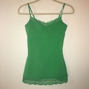 Express Lace Cami--Green